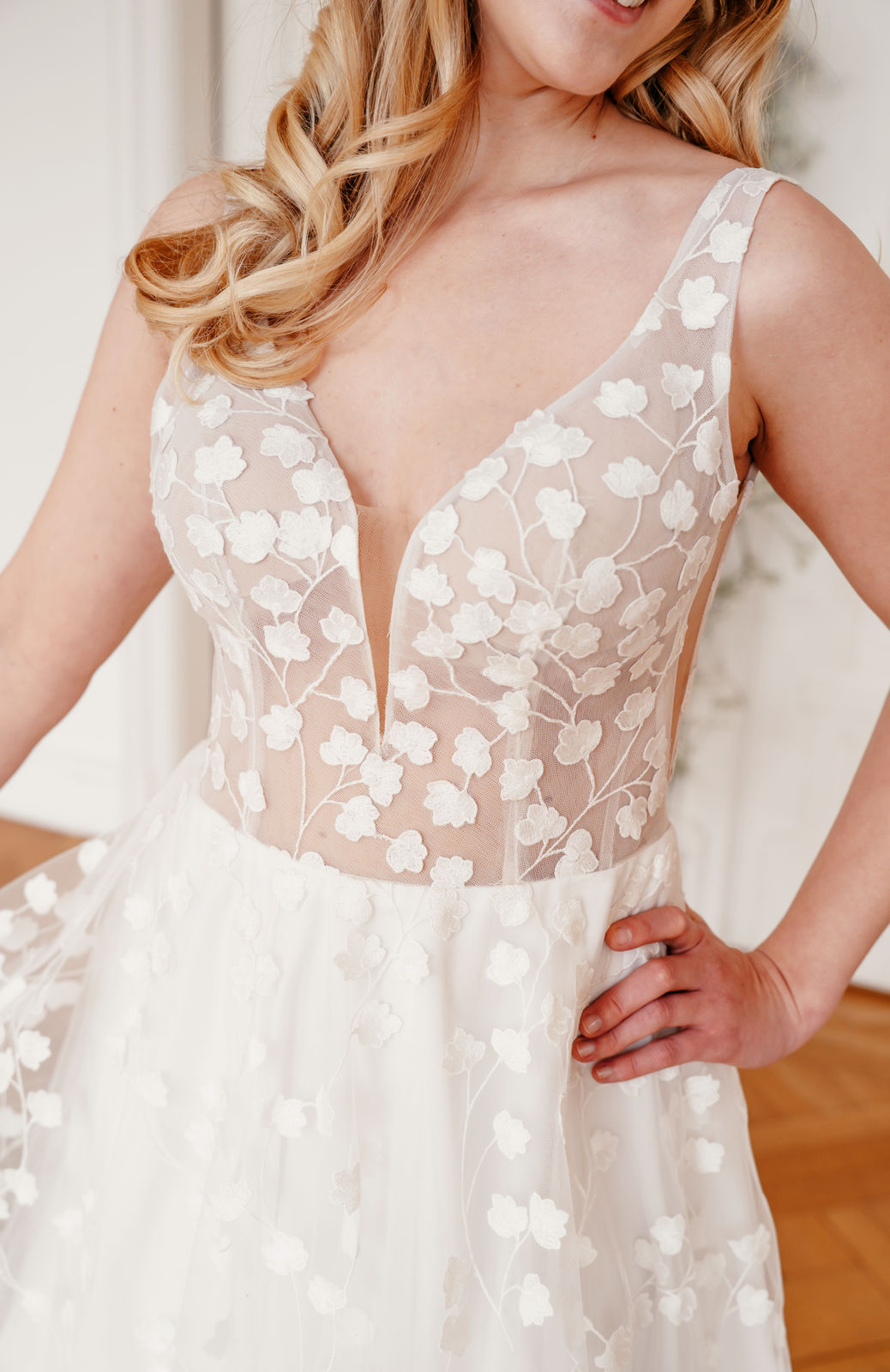 sanna by sanna lindstroem brautkleid lexie detail oberteil